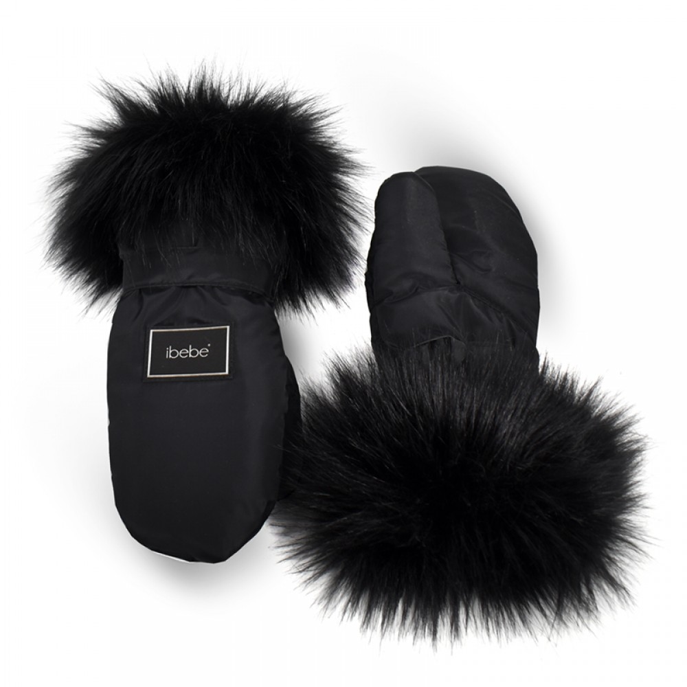 Αδιάβροχα Γάντια Καροτσιού iBebe Thermo Black