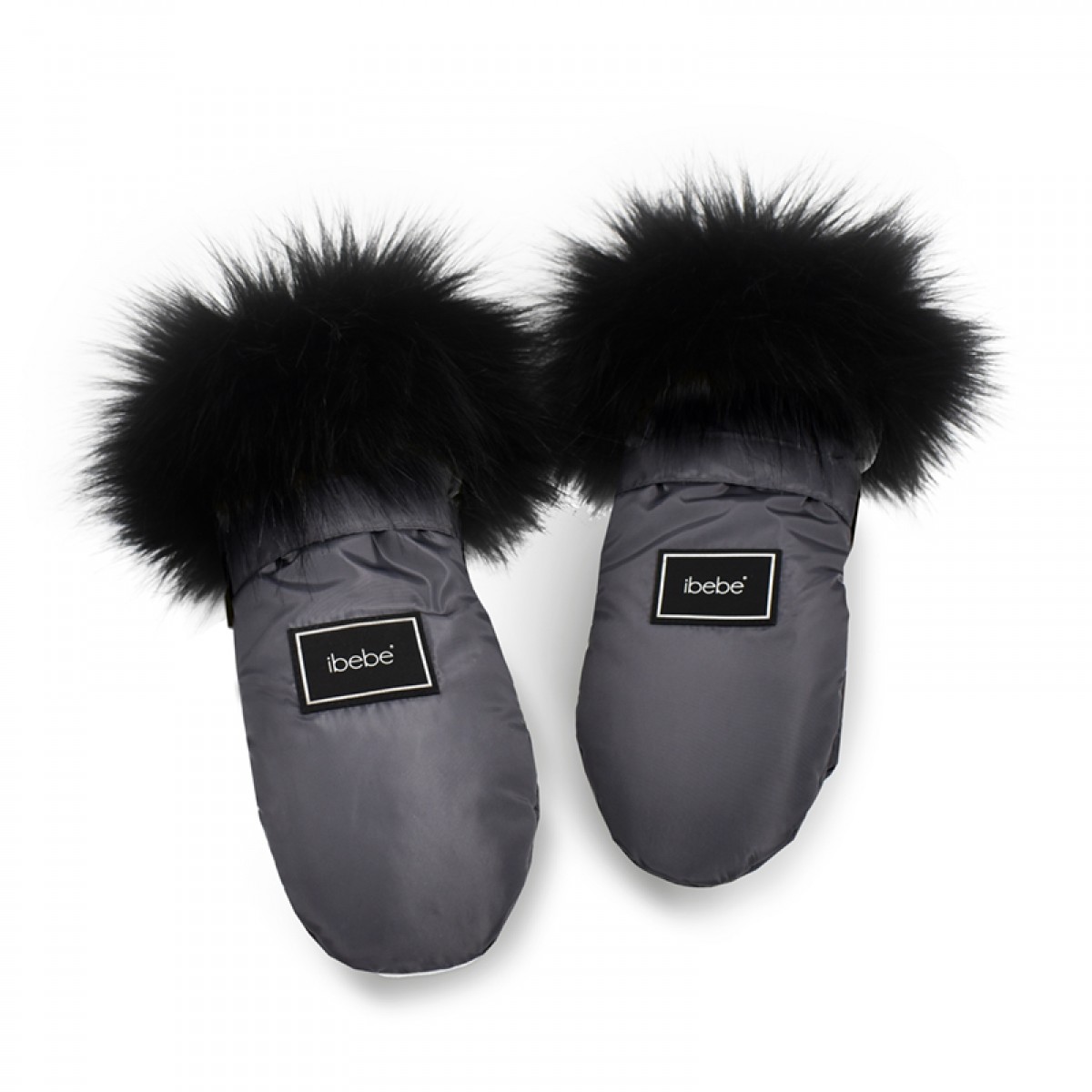 Αδιάβροχα Γάντια Καροτσιού iBebe Thermo Dark Grey