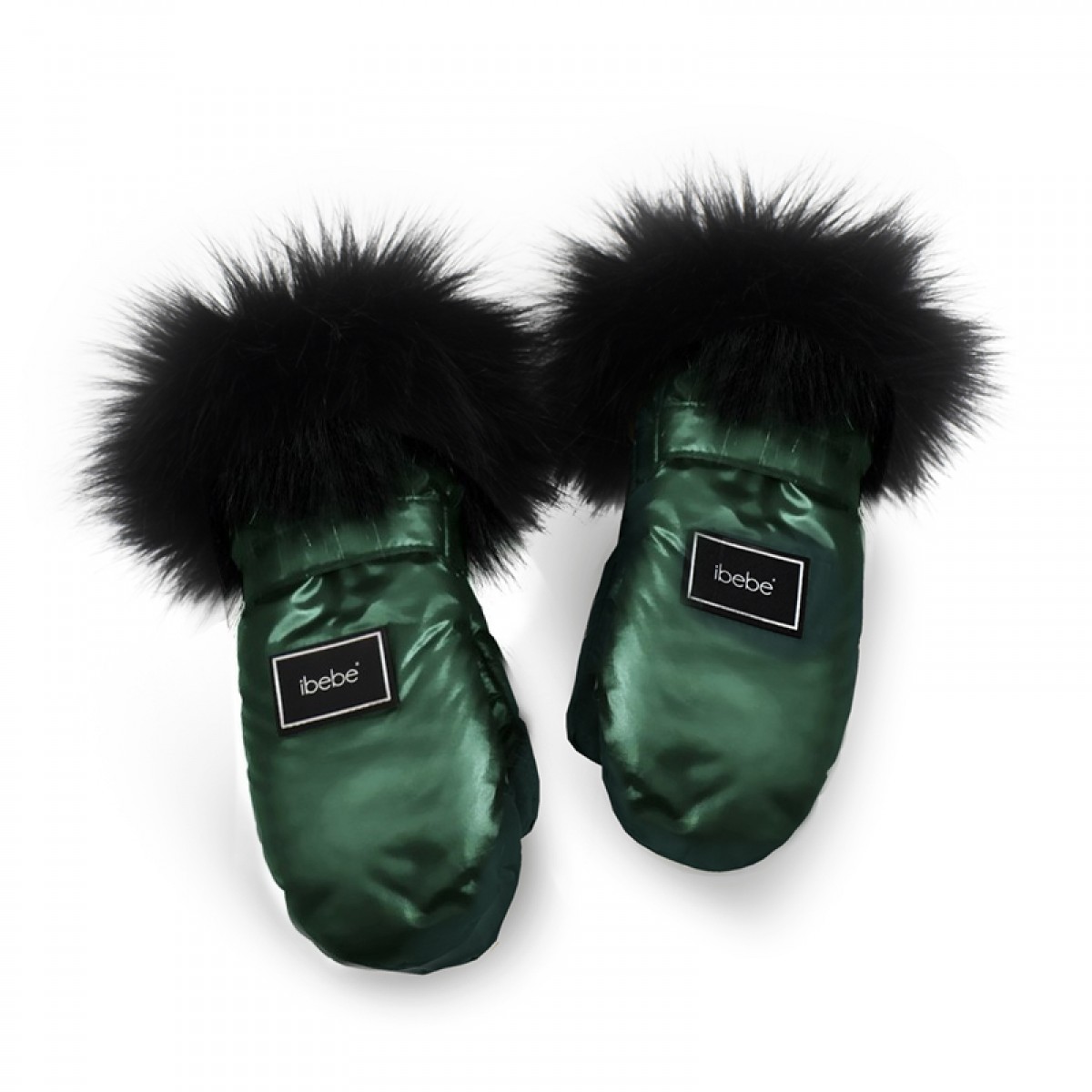 Αδιάβροχα Γάντια Καροτσιού iBebe Thermo Dark Green Gloss