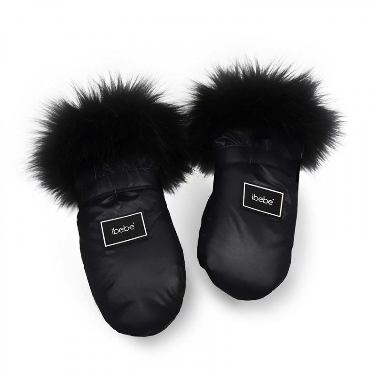 Αδιάβροχα Γάντια Καροτσιού iBebe Thermo Black Gloss