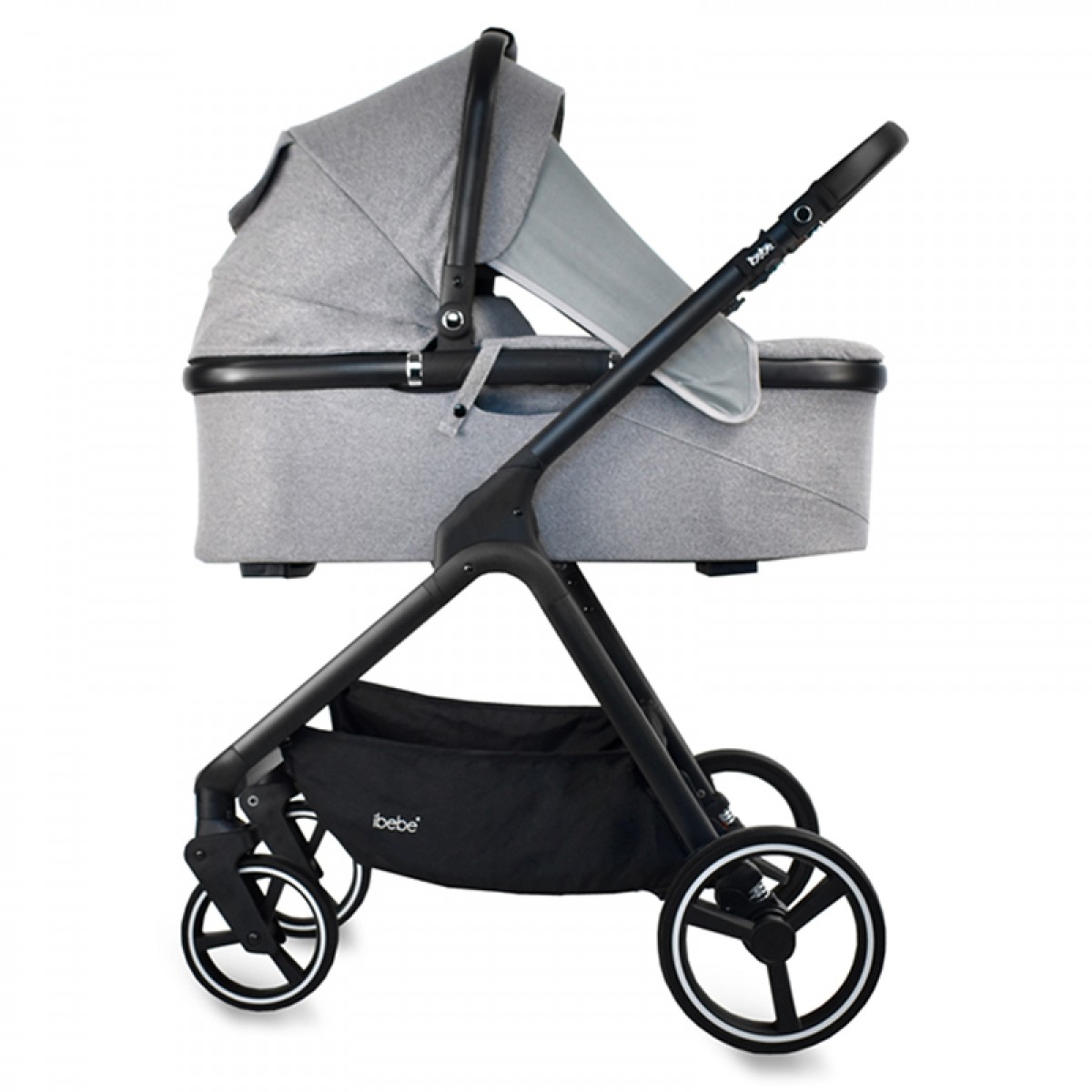 Πολυκαρότσι iBebe Ice 2in1 Black/Gray