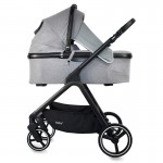 Πολυκαρότσι iBebe Ice 2in1 Black/Gray