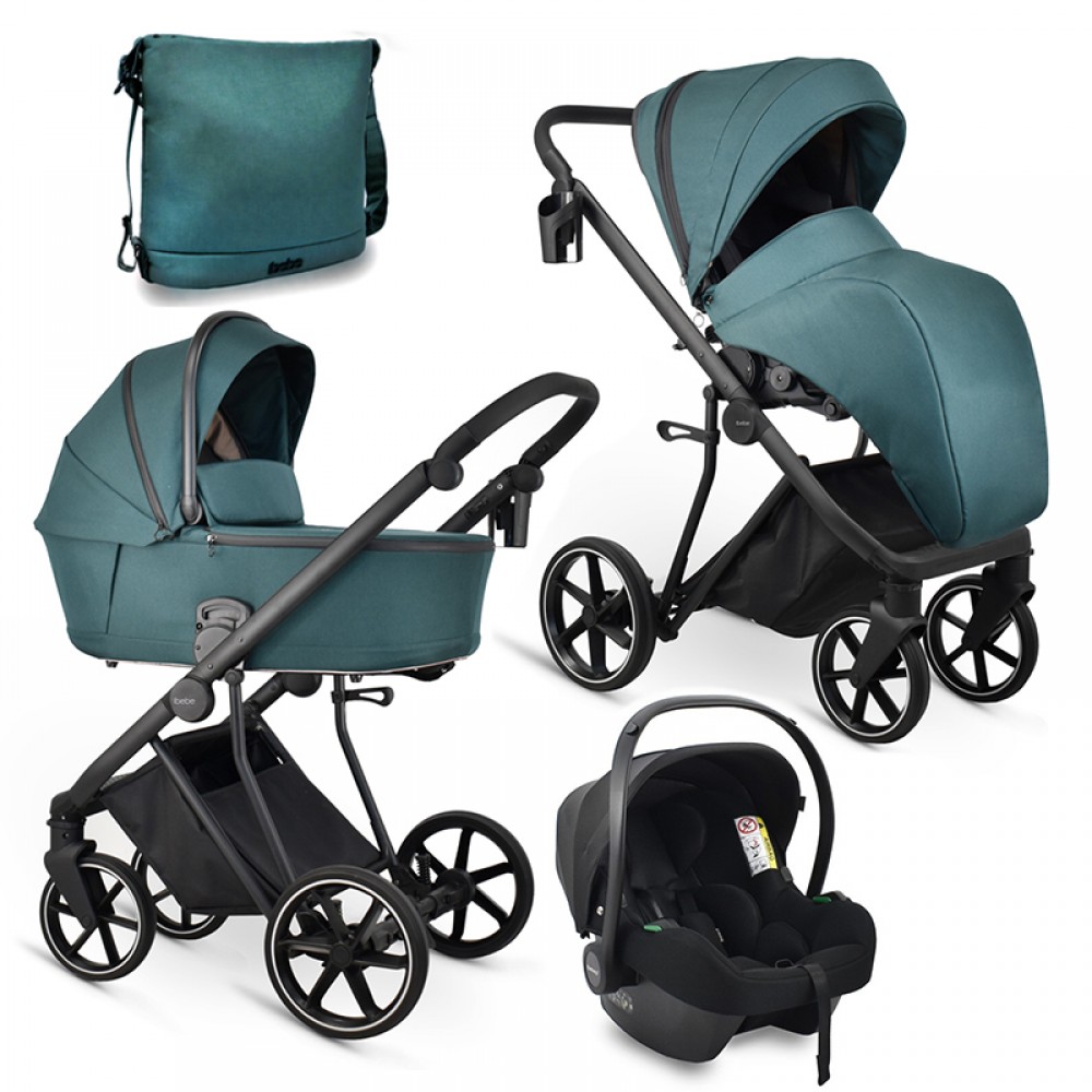 Πολυκαρότσι iBebe Next2 3in1 Green