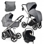 Πολυκαρότσι iBebe Next2 3in1 Grey