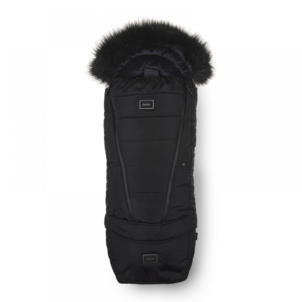 Αδιάβροχoς Ποδόσακος Καροτσιού iBebe Thermo Black