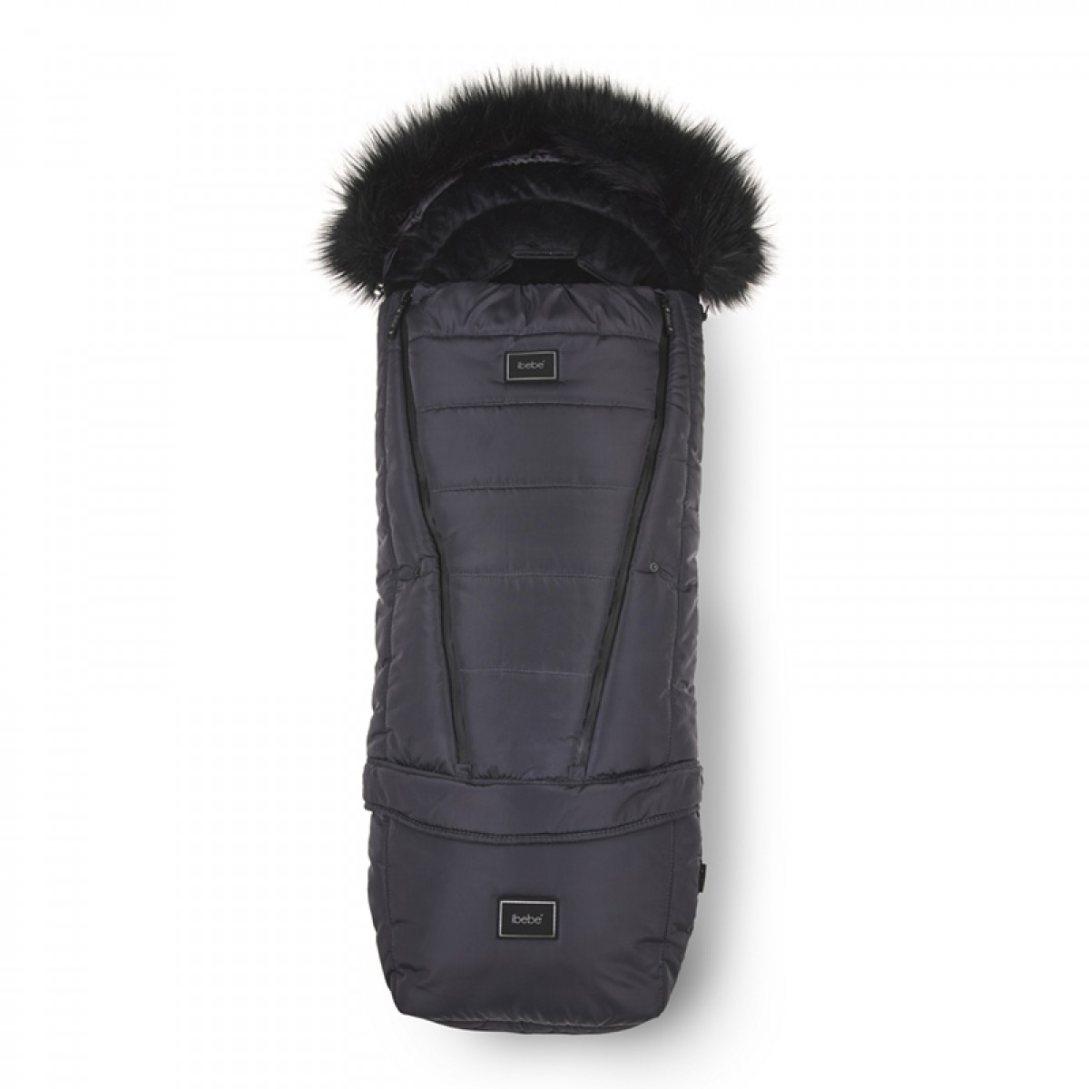 Αδιάβροχoς Ποδόσακος Καροτσιού iBebe Thermo Dark Grey