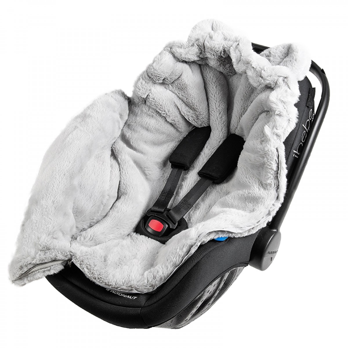 Ποδόσακος Καροτσιού / Καθίσματος Αυτοκινήτου iBebe Mini Me Velour Light Grey
