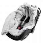 Ποδόσακος Καροτσιού / Καθίσματος Αυτοκινήτου iBebe Mini Me Velour Light Grey