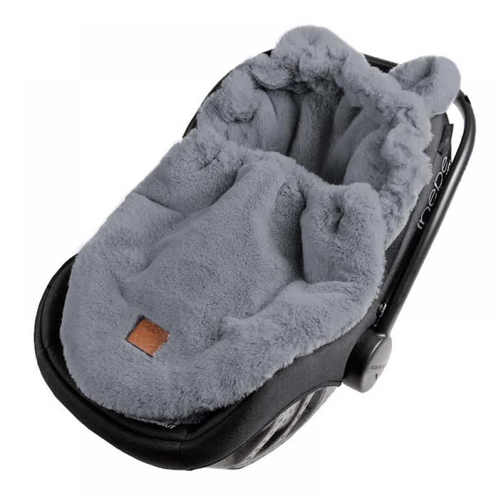 Ποδόσακος Καροτσιού / Καθίσματος Αυτοκινήτου iBebe Mini Me Velour Grey
