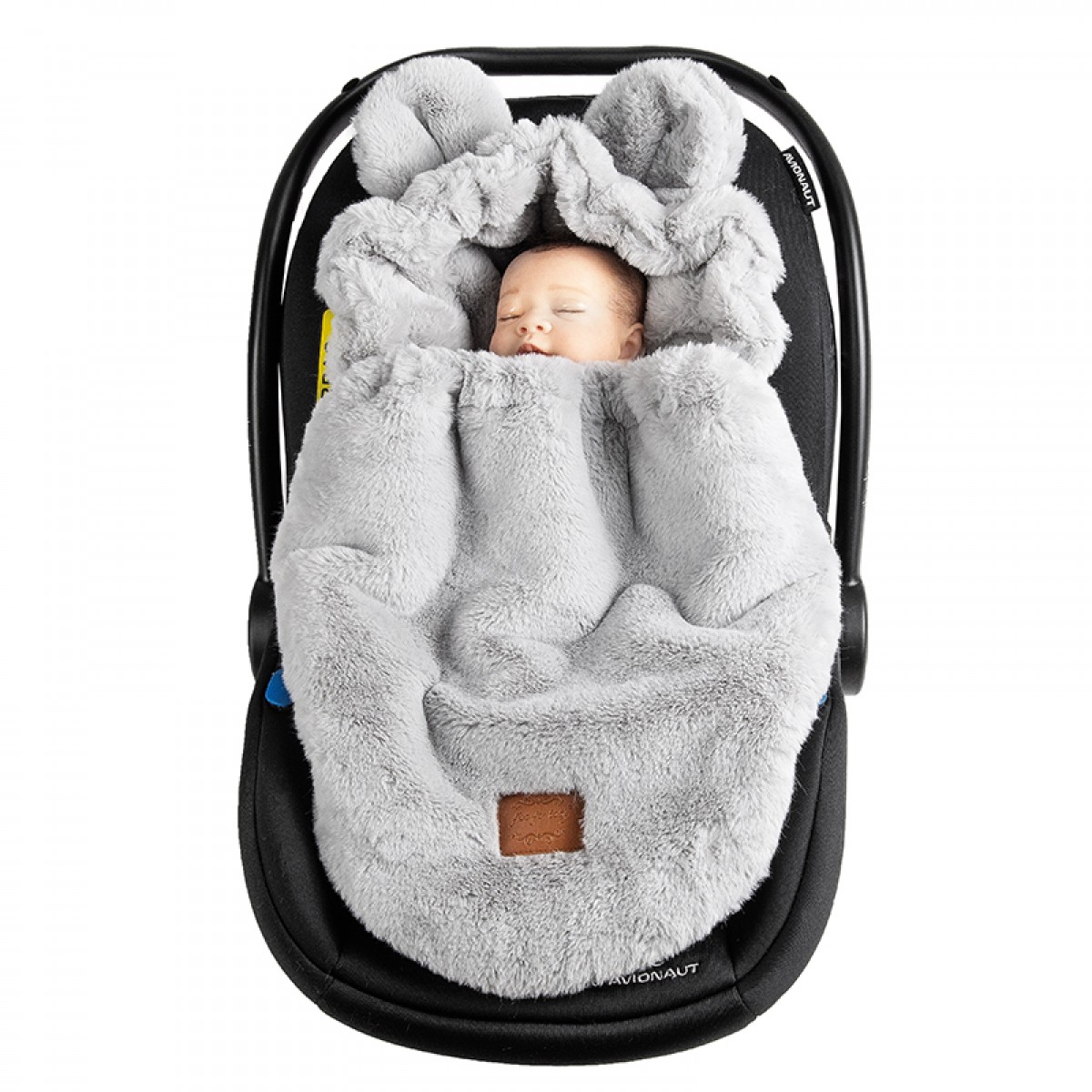 Ποδόσακος Καροτσιού / Καθίσματος Αυτοκινήτου iBebe Mini Me Velour Grey