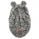 Ποδόσακος Καροτσιού / Καθίσματος Αυτοκινήτου iBebe Mini Me Velour Grey / Black Leopard