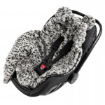 Ποδόσακος Καροτσιού / Καθίσματος Αυτοκινήτου iBebe Mini Me Velour Grey / Black Leopard