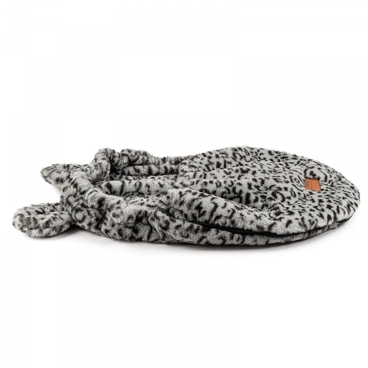 Ποδόσακος Καροτσιού / Καθίσματος Αυτοκινήτου iBebe Mini Me Velour Grey / Black Leopard