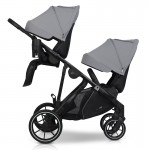 Καρότσι Διδύμων Eurocart EasyGo Duoflex Cloudy Grey (2+1)