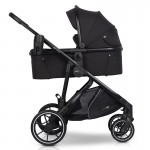 Καρότσι Διδύμων Eurocart EasyGo Duoflex Ebony Black (2+1)