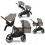 Καρότσι Διδύμων Eurocart EasyGo Duoflex Savana Beige (2+1)