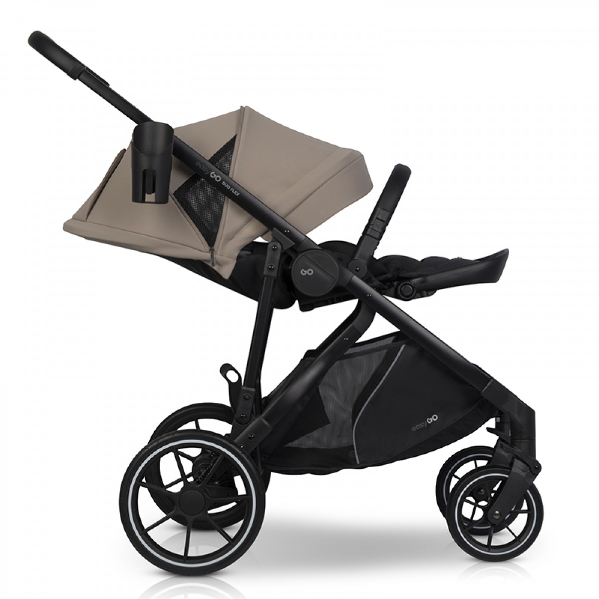Καρότσι Διδύμων Eurocart EasyGo Duoflex Savana Beige (2+1)