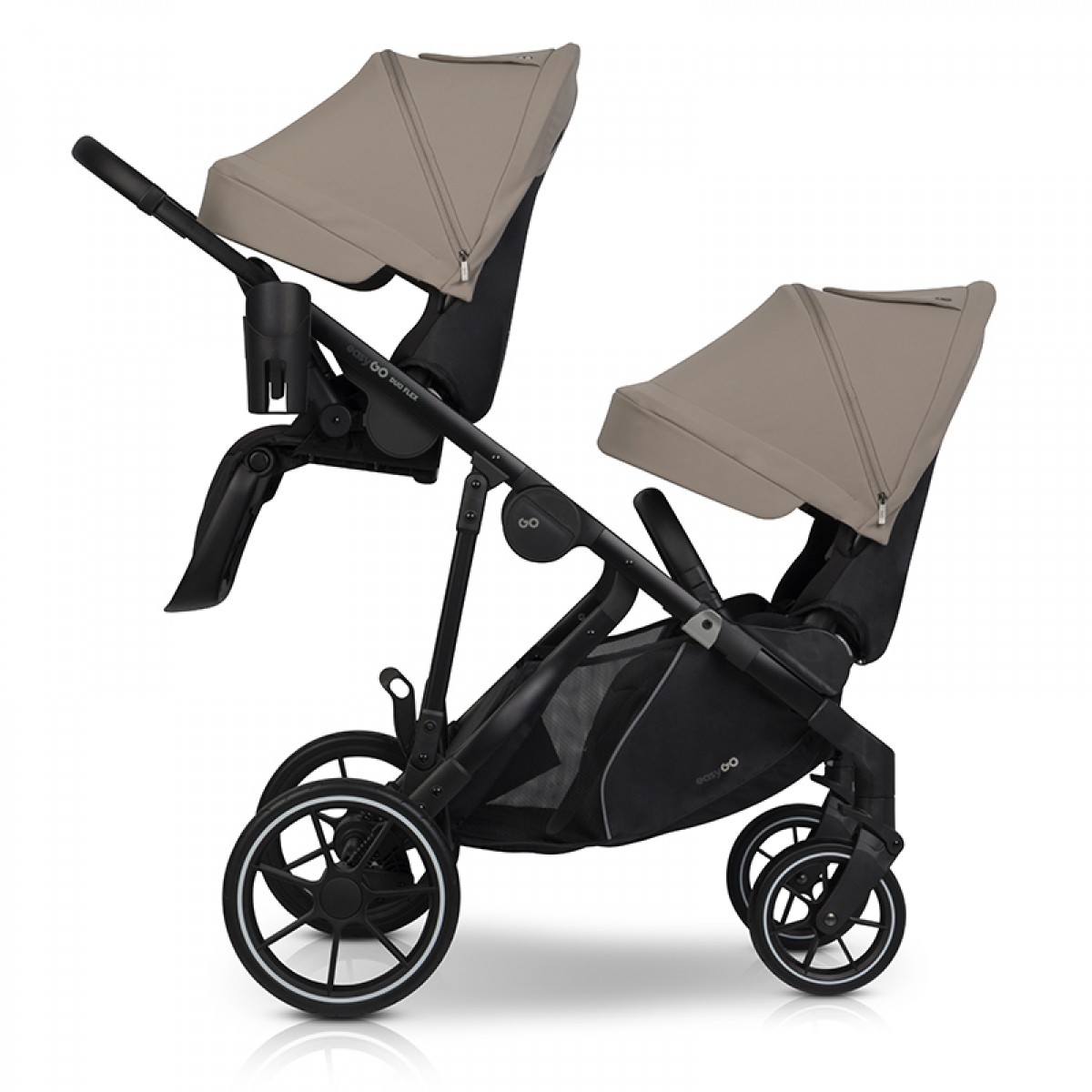 Καρότσι Διδύμων Eurocart EasyGo Duoflex Savana Beige (2+1)
