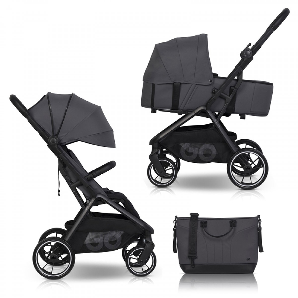 Καρότσι Eurocart EasyGo Zoya 2in1 Cloudy Grey