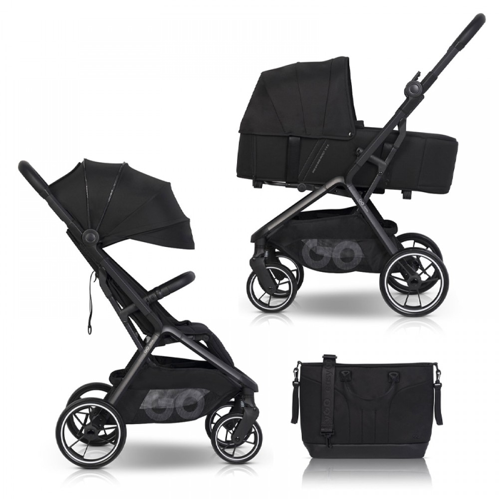 Καρότσι Eurocart EasyGo Zoya 2in1 Ebony Black