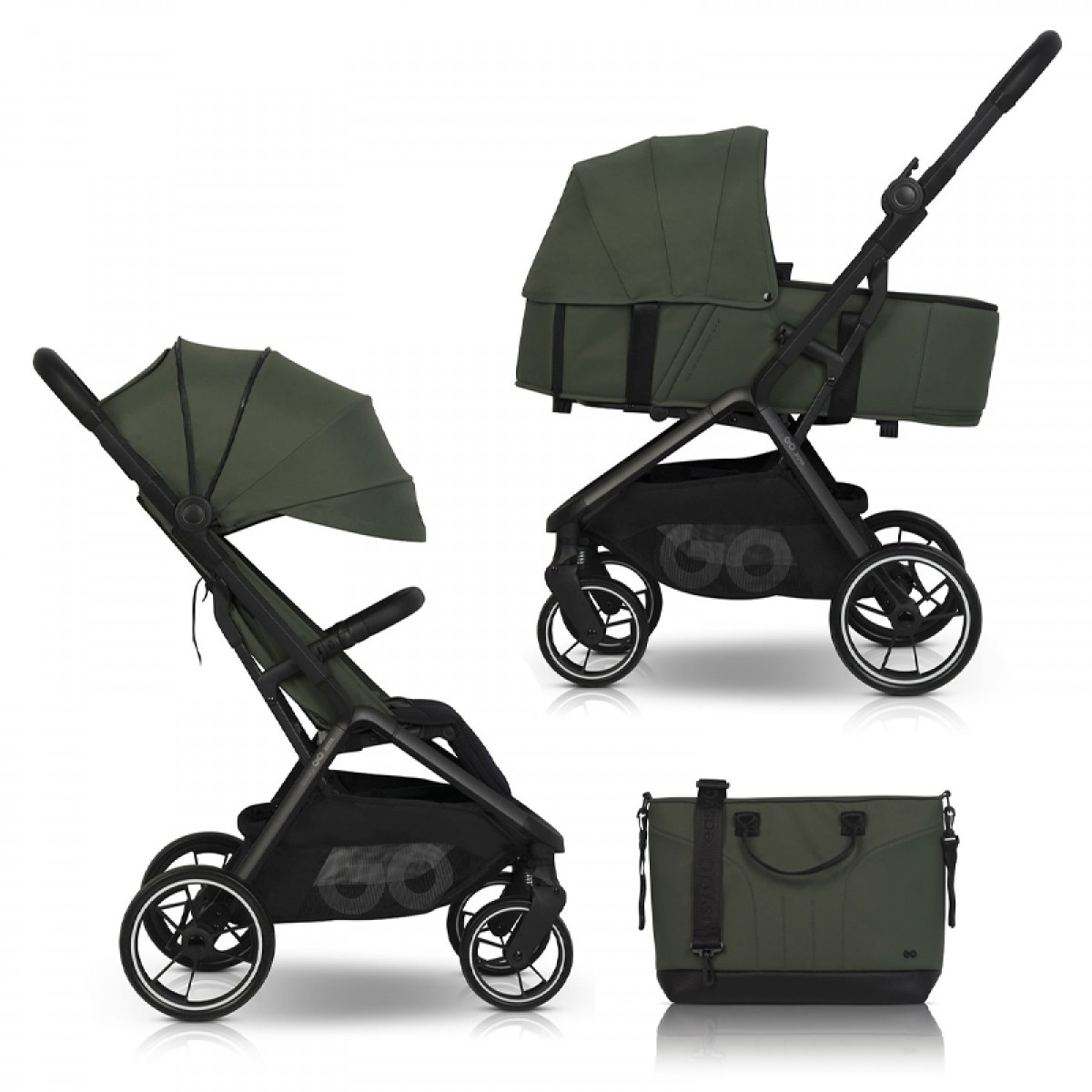 Καρότσι Eurocart EasyGo Zoya 2in1 Jungle Green