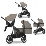Καρότσι Διδύμων Eurocart EasyGo Duoflex Savana Beige (1+1)