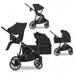 Καρότσι Διδύμων Eurocart EasyGo Duoflex Ebony Black (1+1)