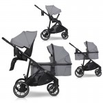 Καρότσι Διδύμων Eurocart EasyGo Duoflex Cloudy Grey (1+1)