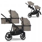Καρότσι Διδύμων Eurocart EasyGo Duoflex Savana Beige (2+2)
