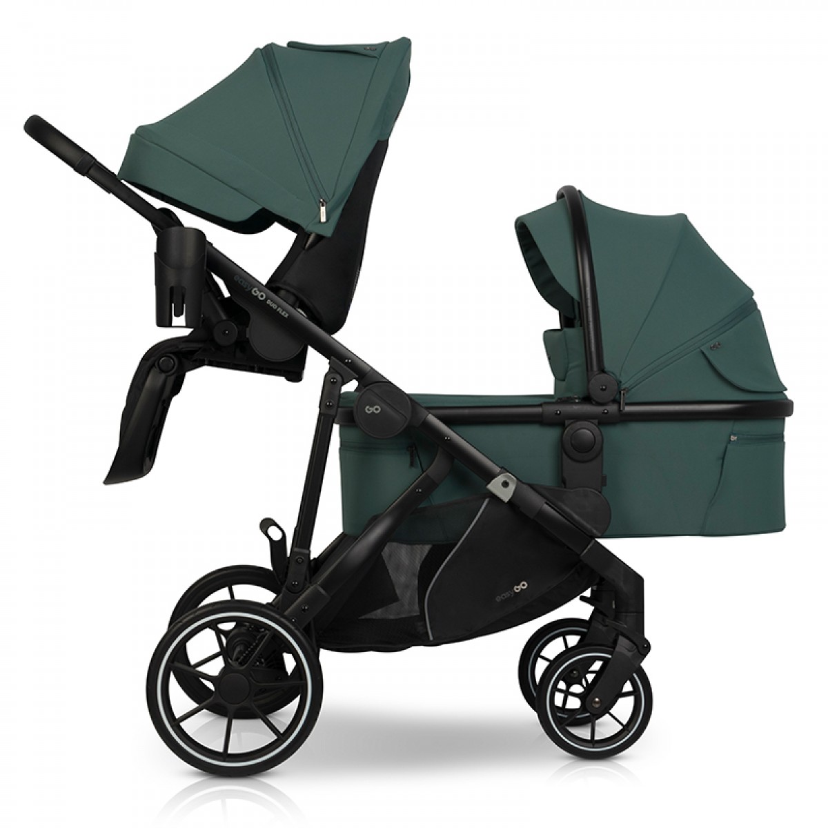 Καρότσι Διδύμων Eurocart EasyGo Duoflex Sage Green (2+2)