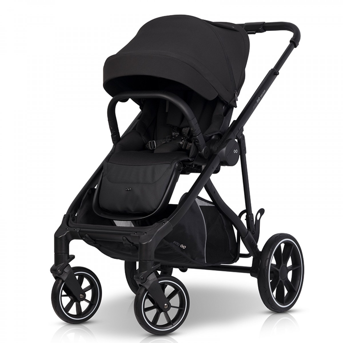 Καρότσι Διδύμων Eurocart EasyGo Duoflex Ebony Black (2+2)