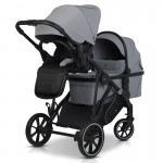Καρότσι Διδύμων Eurocart EasyGo Duoflex Cloudy Grey (2+2)