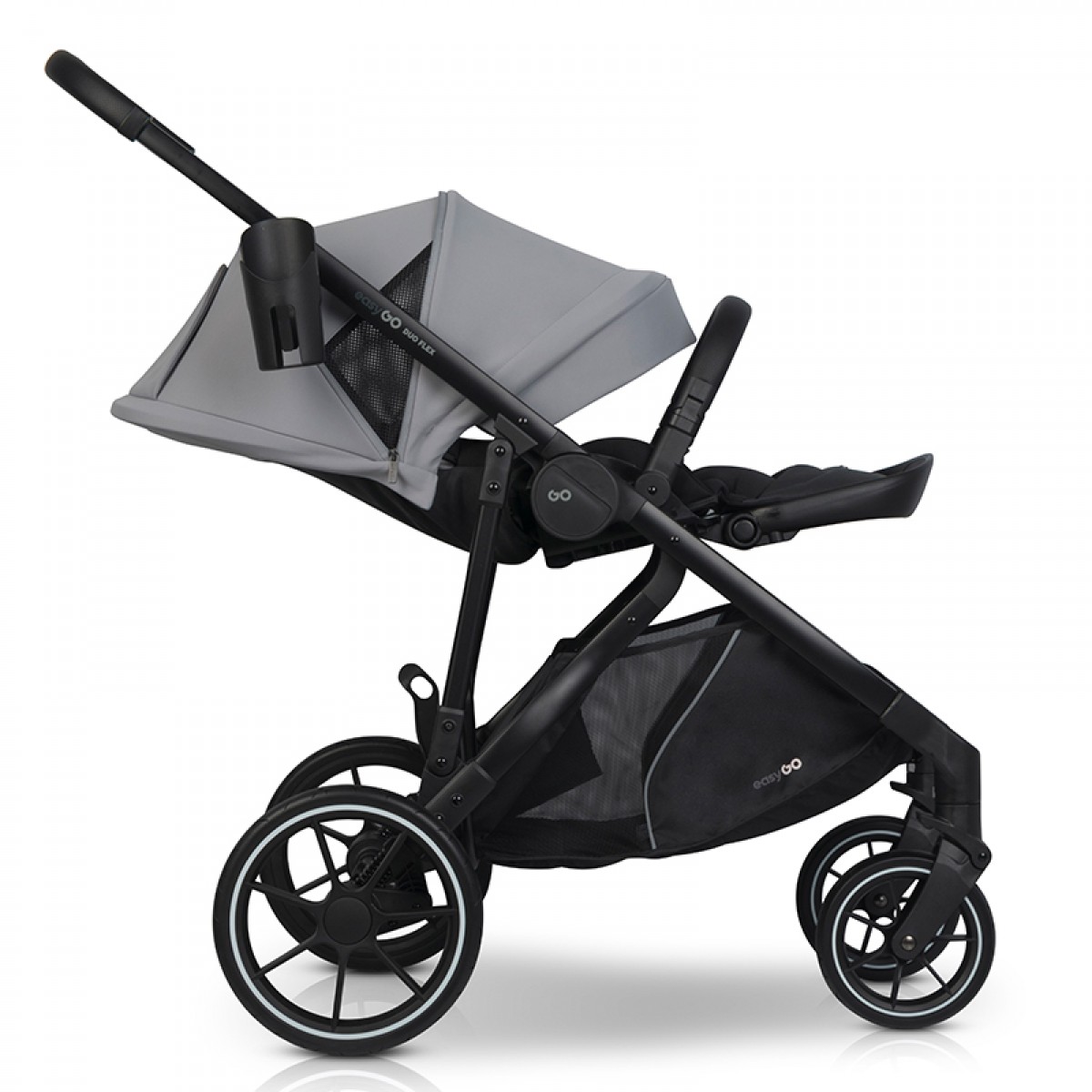 Καρότσι Διδύμων Eurocart EasyGo Duoflex Cloudy Grey