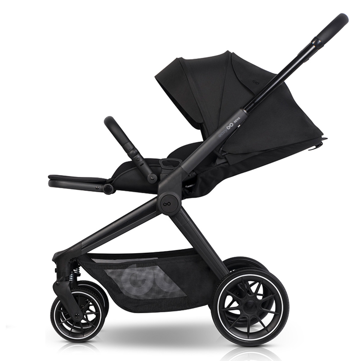 Καρότσι Eurocart EasyGo Reva 2in1 Ebony Black Καρότσι Eurocart EasyGo Reva 2in1 Ebony Black