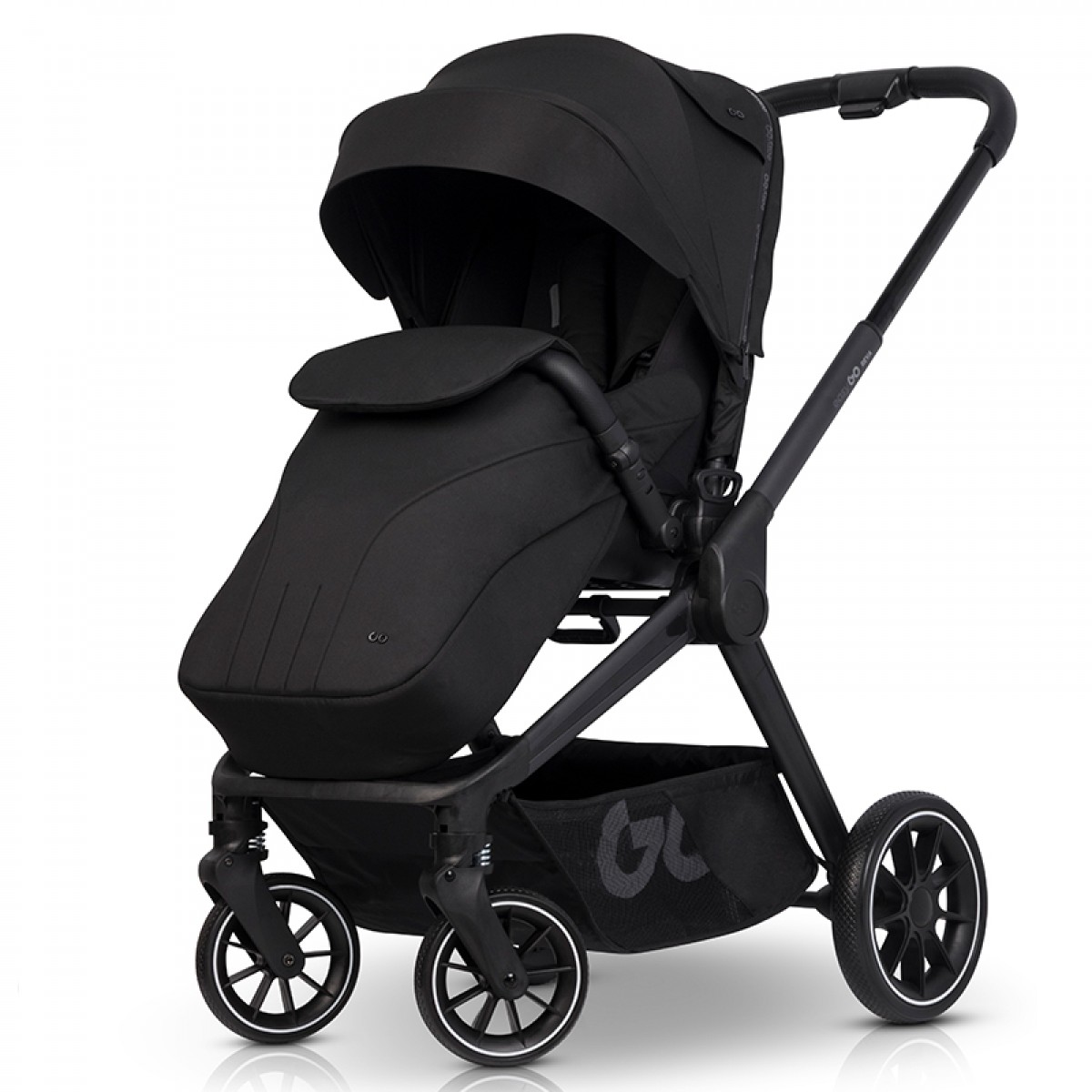 Καρότσι Eurocart EasyGo Reva 2in1 Ebony Black