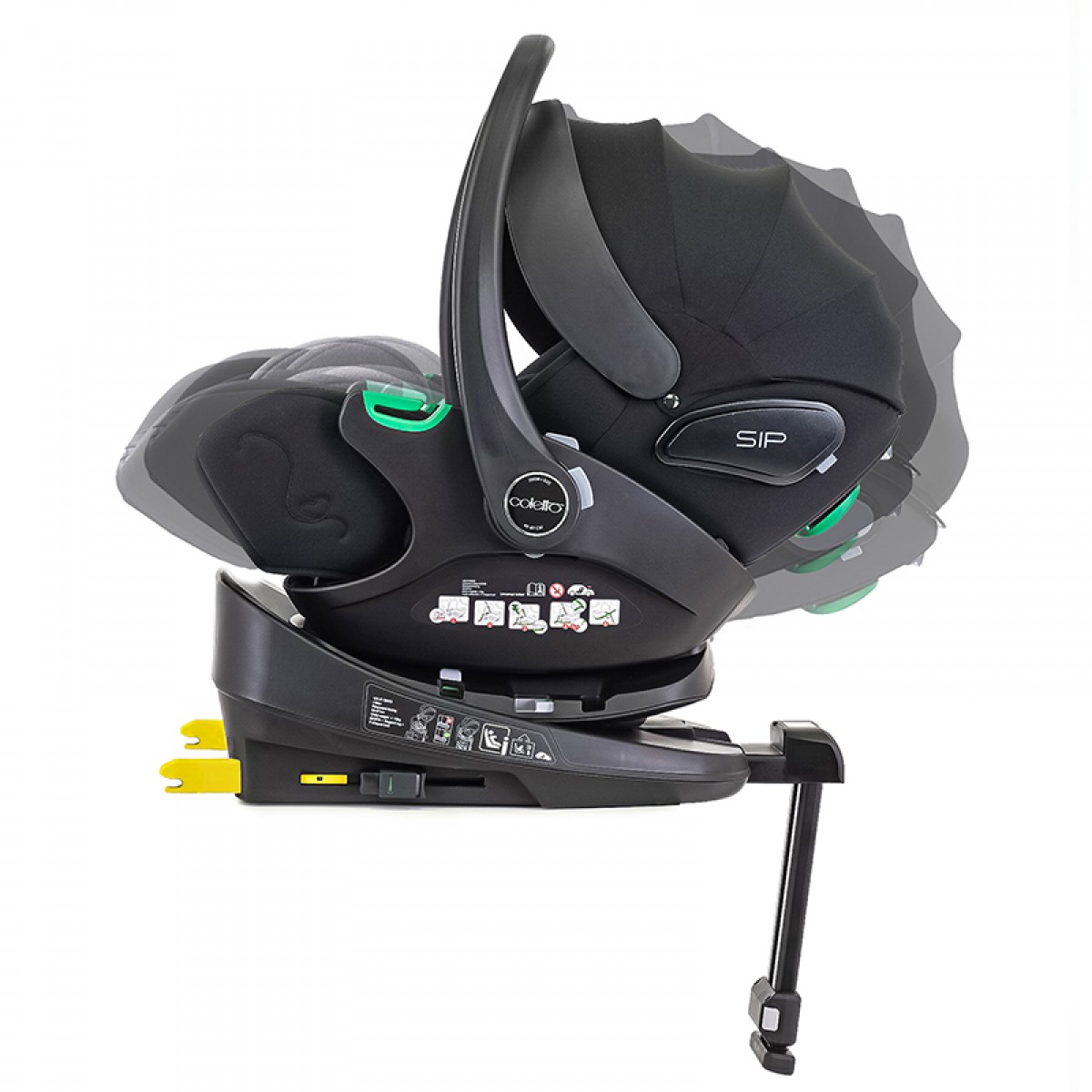 Κάθισμα Αυτοκινήτου Coletto Zoom i-Size 40-84cm Black + Base 360°