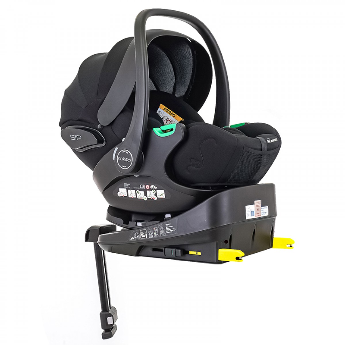 Κάθισμα Αυτοκινήτου Coletto Zoom i-Size 40-84cm Black + Base 360°