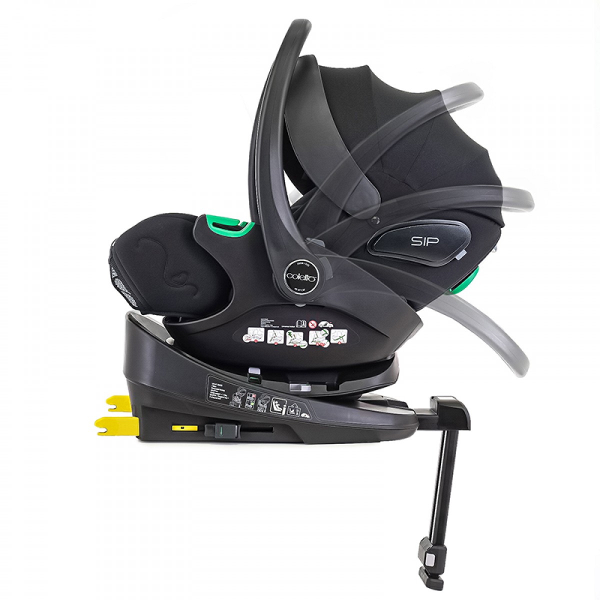 Κάθισμα Αυτοκινήτου Coletto Zoom i-Size 40-84cm Black + Base 360°