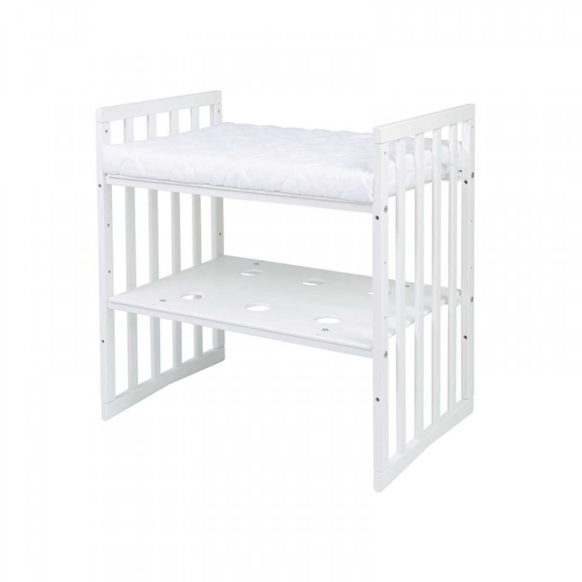 Βρεφικό Κρεβάτι Waldin 7in1 Oval 78x128cm White