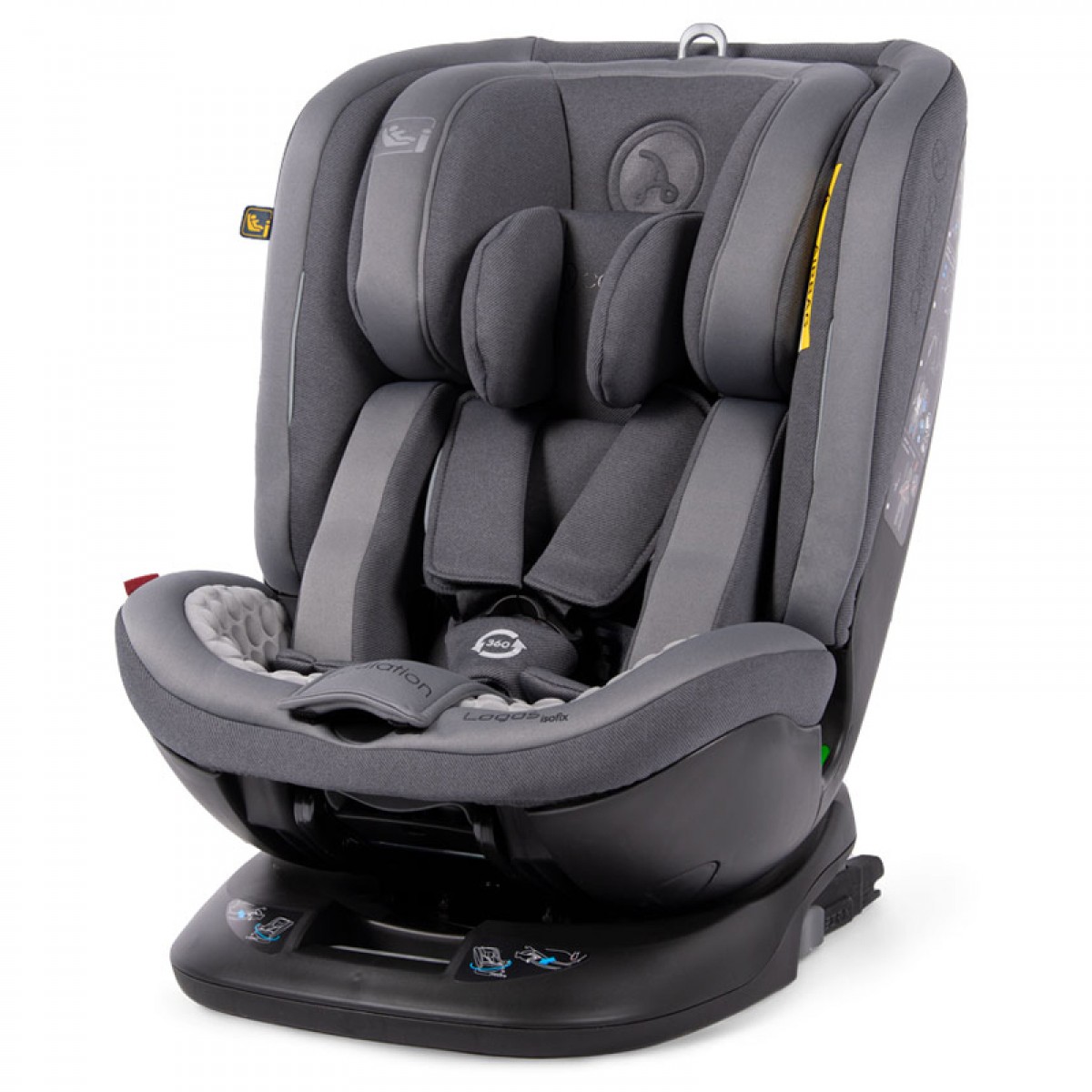 Κάθισμα Αυτοκινήτου Coletto Logos 360º i-SIZE 40-150cm Dark Grey