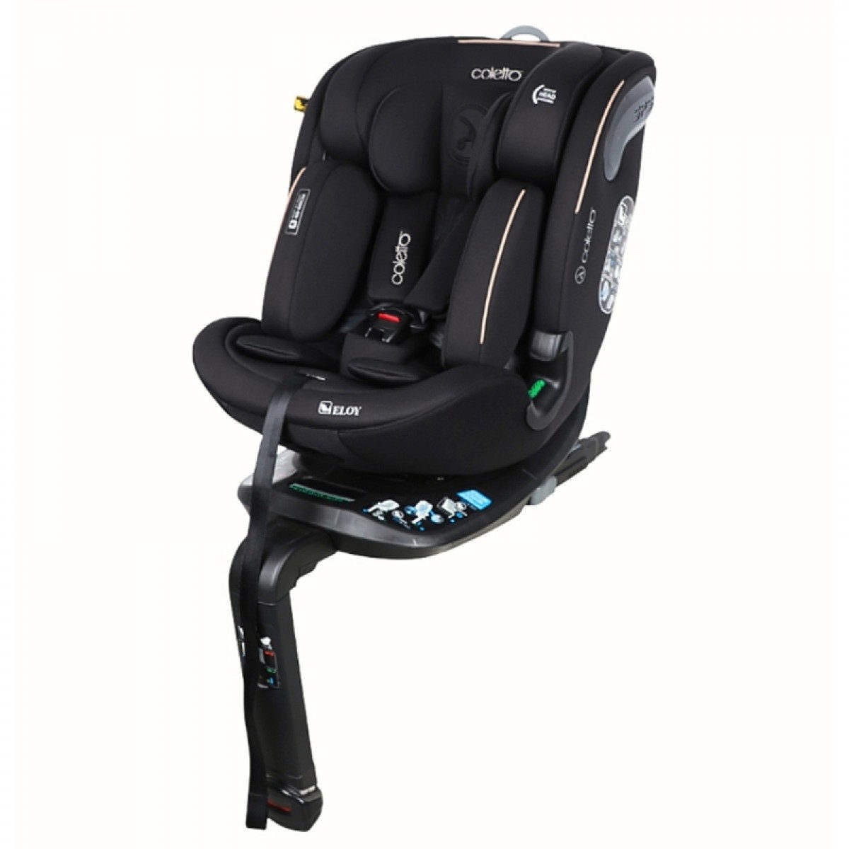 Κάθισμα Αυτοκινήτου Coletto Eloy I-SIZE 40-150cm Black