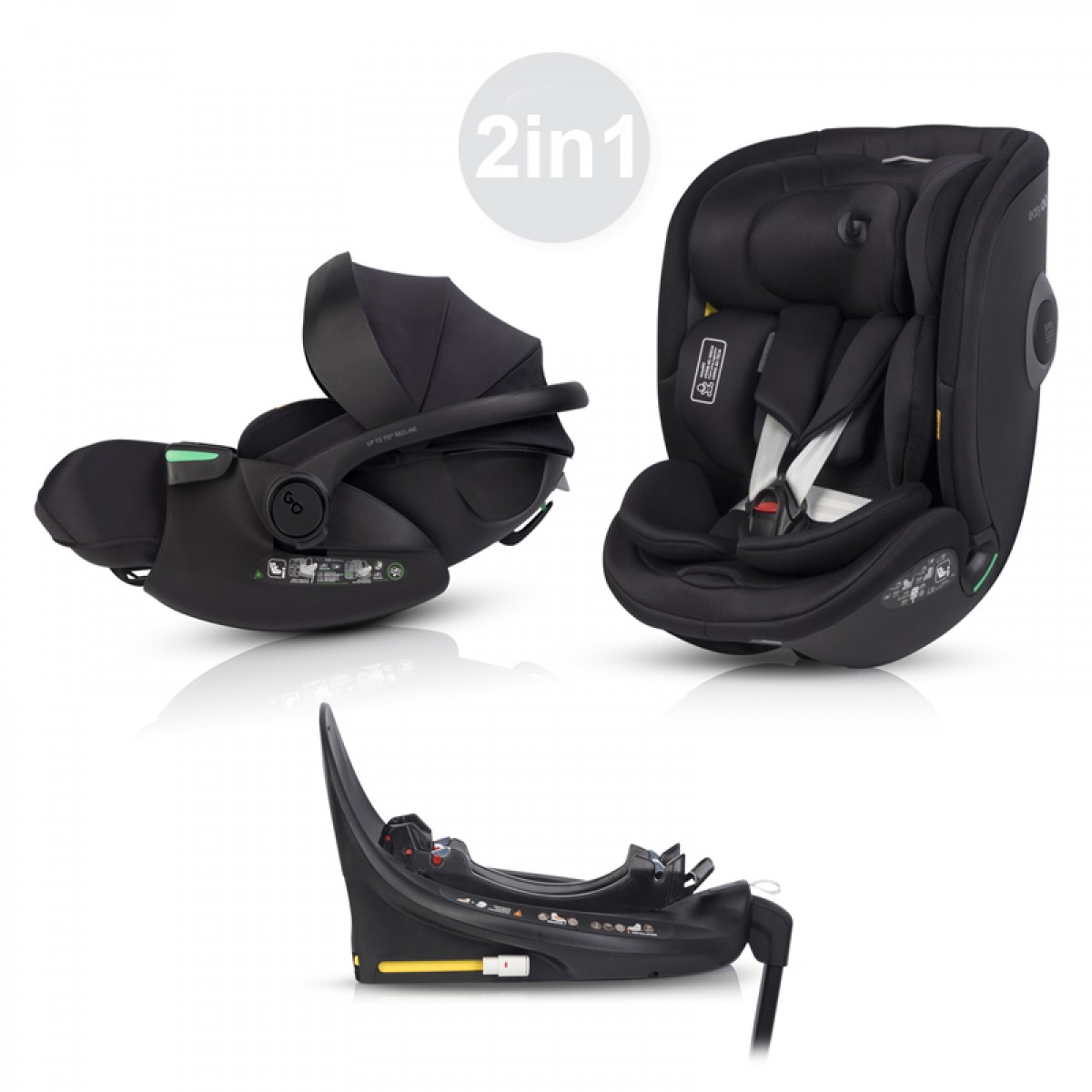 Σετ Καθισμάτων Αυτοκινήτου EasyGo 2in1 Buz Xtd Pro i Buz Pro Body Ink