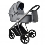 Πολυκαρότσι iBebe Next2 2in1 Eco Leather Grey