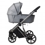 Πολυκαρότσι iBebe Next2 2in1 Eco Leather Grey