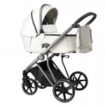 Πολυκαρότσι iBebe Next2 2in1 Eco Leather Light Silver