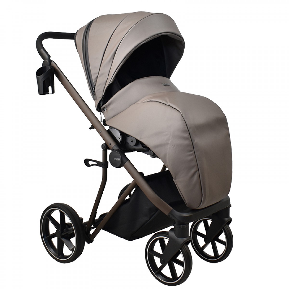 Πολυκαρότσι iBebe Next2 2in1 Eco Leather Latte