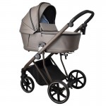 Πολυκαρότσι iBebe Next2 2in1 Eco Leather Latte