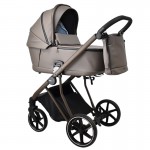 Πολυκαρότσι iBebe Next2 2in1 Eco Leather Latte