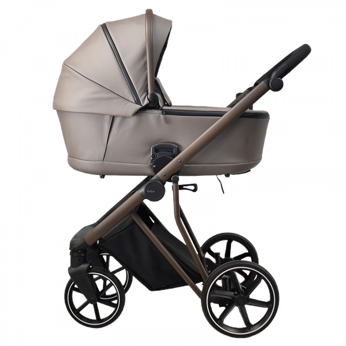 Πολυκαρότσι iBebe Next2 2in1 Eco Leather Latte