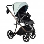 Πολυκαρότσι iBebe Next2 2in1 Eco Leather Mint